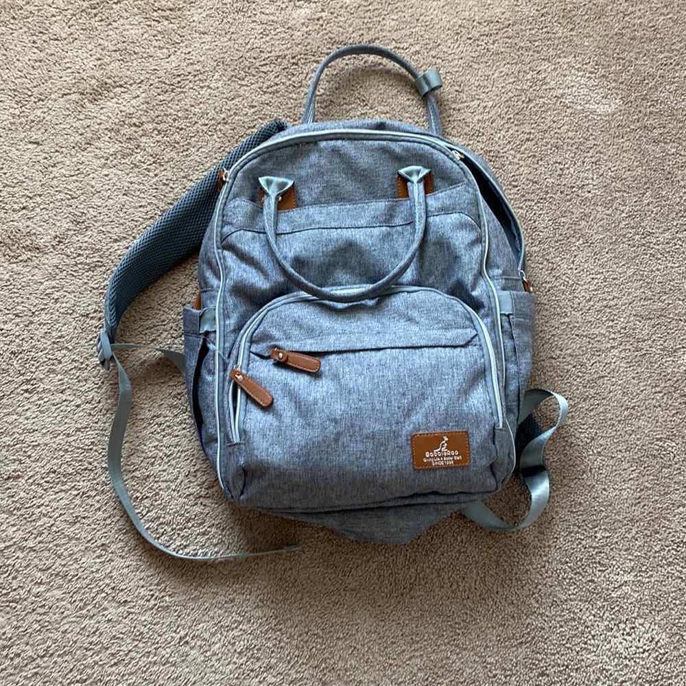 Grey Baby Diaper Backpack Bag - Unbranded
